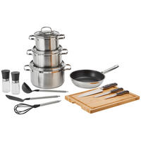 KOCHTOPFSET GOURMET-SET ELEGANCE 13-teilig  - Basics, Metall (37,8/29/59cm) - Rösle