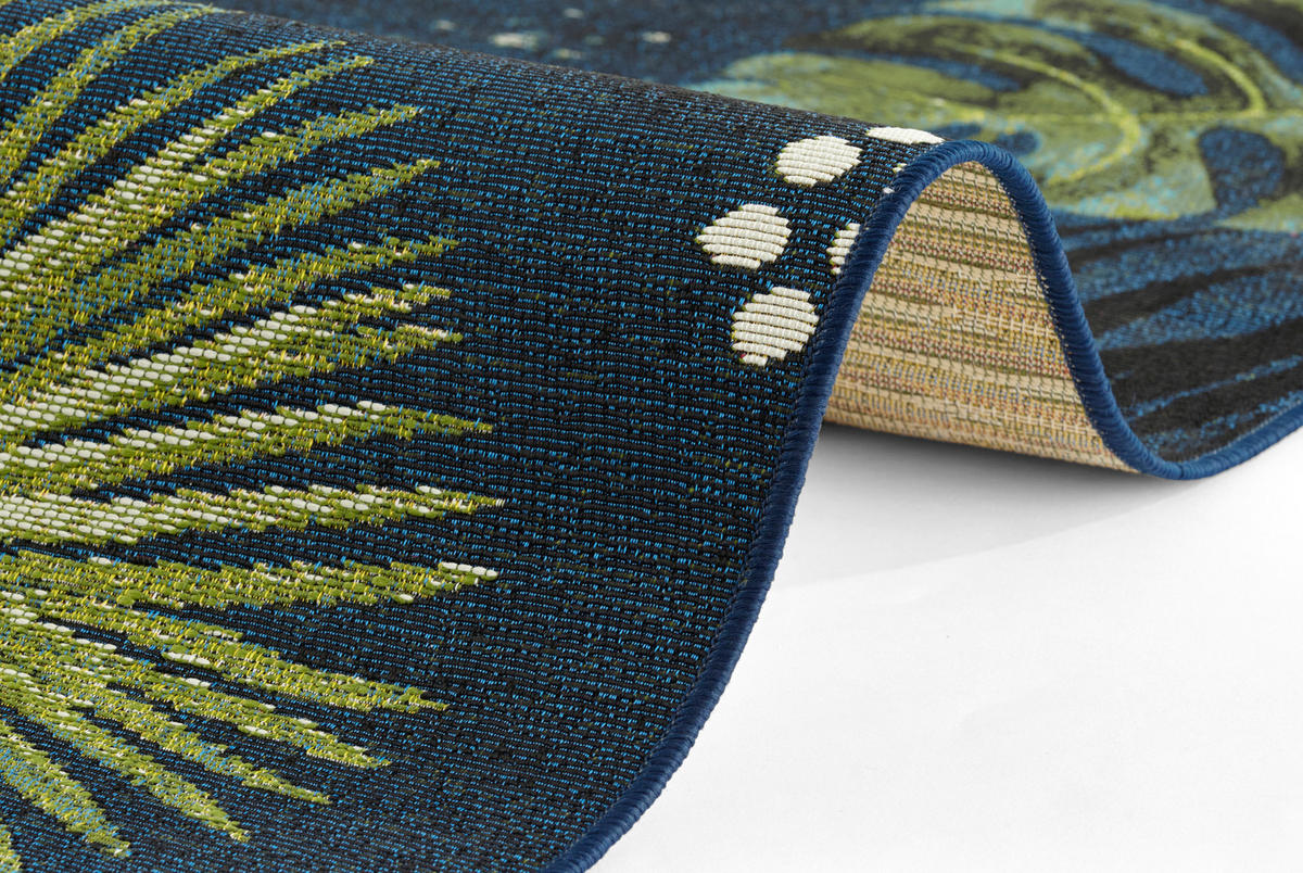 OUTDOORTEPPICH 120/180 cm Flair Multicolor, Dunkelblau  - Multicolor/Dunkelblau, Design, Kunststoff (120/180cm)
