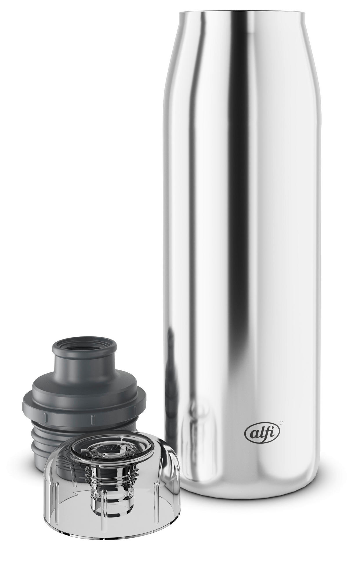 ISOLIERFLASCHE ISO Bottle 0,35 L  - Edelstahlfarben, Design, Metall (0,50l) - Alfi