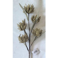 DEKORAČNÍ KYTICE  - zelená, Natur, plast (65/15/10cm)