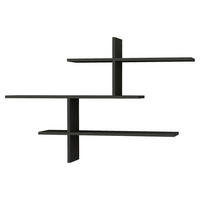 WANDREGAL  - Anthrazit, Design, Holzwerkstoff (123/81/22cm) - Livetastic