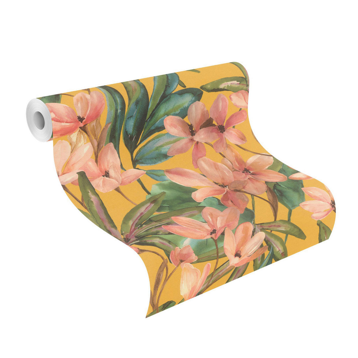 VLIESTAPETE 6 m MAGNOLIA  - Gelb, Natur, Textil (600/53cm) - Tesa