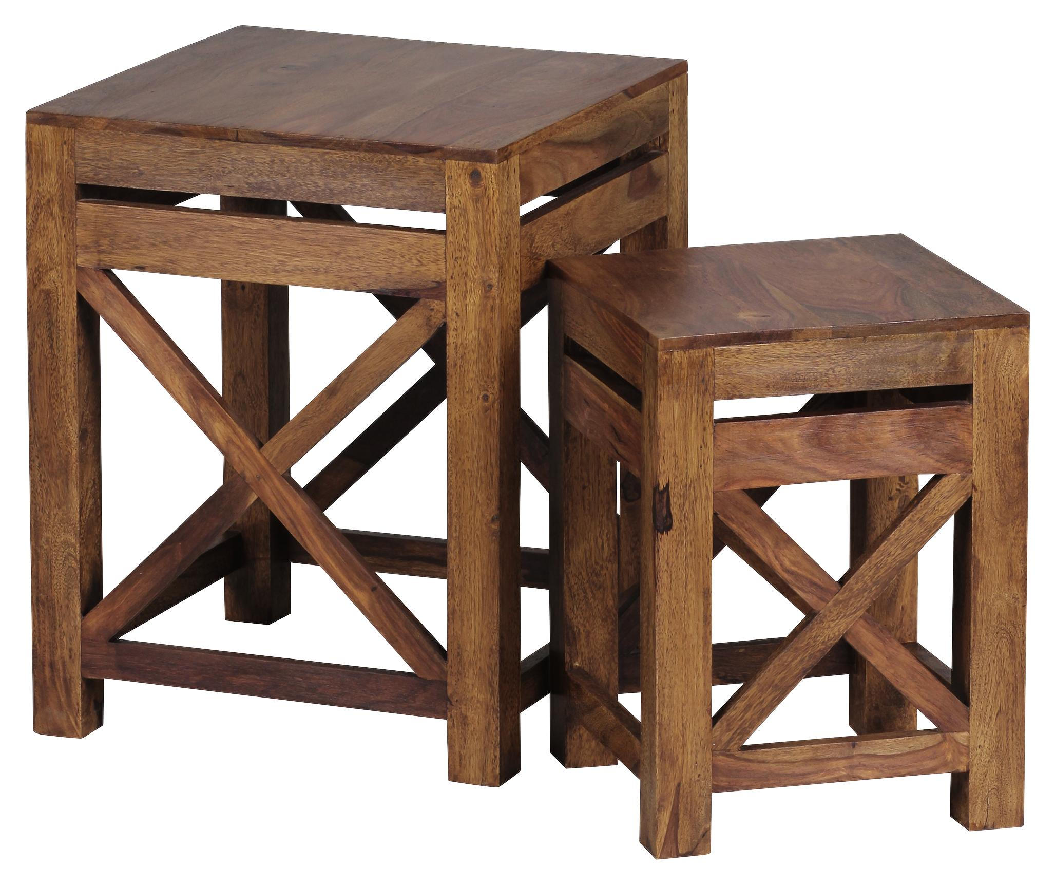 Satztisch in Holz 40/40/50 cm