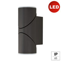 AUßENWANDLEUCHTE Felis 16.5/6.5/8.3 cm   - Anthrazit, Design, Metall (16.5/6.5/8.3cm)