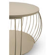 COUCHTISCH 60/60/47 cm rund Creme  - Creme, Design, Holzwerkstoff/Metall (60/60/47cm) - Xora