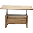 COUCHTISCH Buche vollmassiv 110/70/51-70 cm rechteckig Buchefarben  - Buchefarben, Basics, Holz (110/70/51-70cm) - Linea Natura