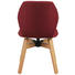 STUHL in Holz, Textil Bordeaux, Eichefarben - Bordeaux/Eichefarben, Design, Holz/Textil (47 87 58cm) - Lomoco STUHL in Holz, Textil Bordeaux, Eichefarben - Bordeaux/Eichefarben, Design, Holz/Textil (47 87 58cm) - Lomoco