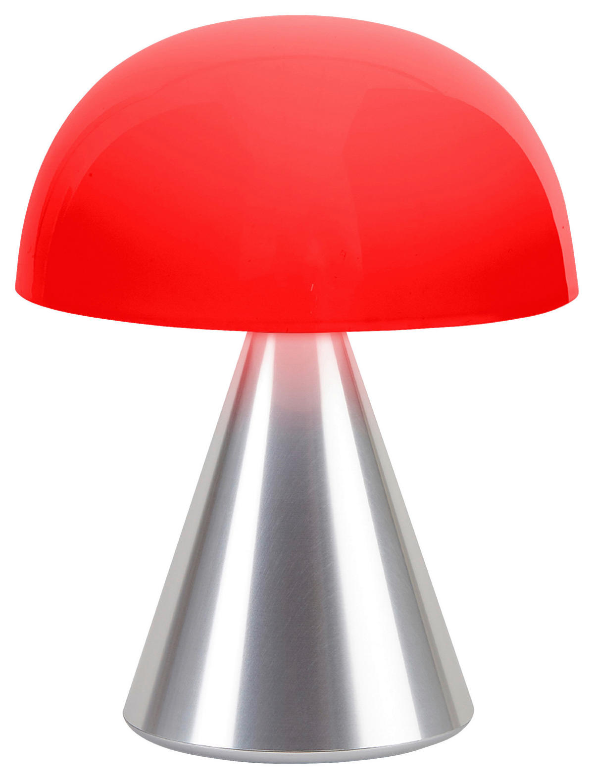 AKKU-TISCHLEUCHTE 14/17/14 cm   - Alufarben, Design, Kunststoff/Metall (14/17/14cm)