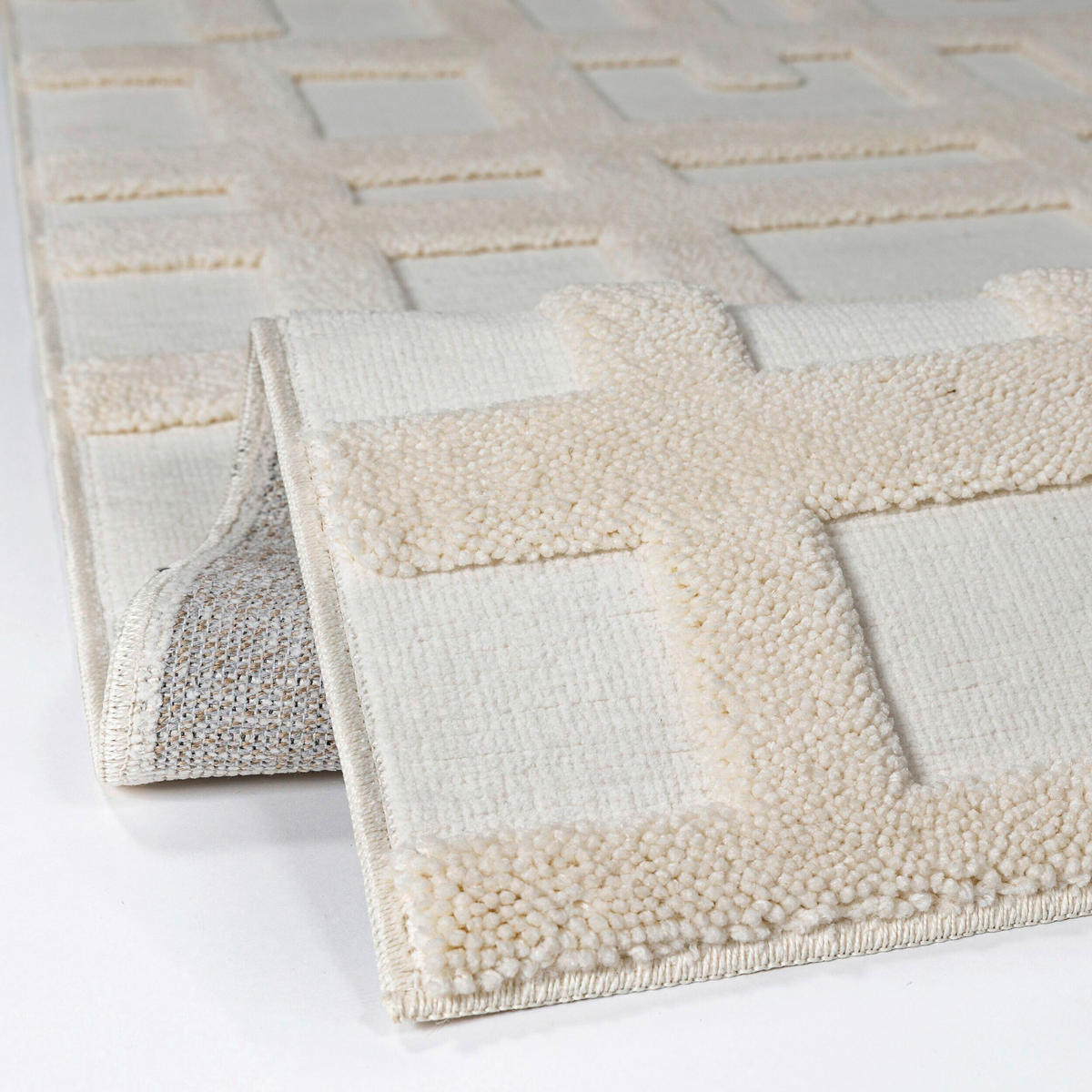 HOCHFLORTEPPICH 200/300 cm Elevado Elfenbein  - Elfenbein, Basics, Kunststoff/Textil (200/300cm) - Flair Rugs