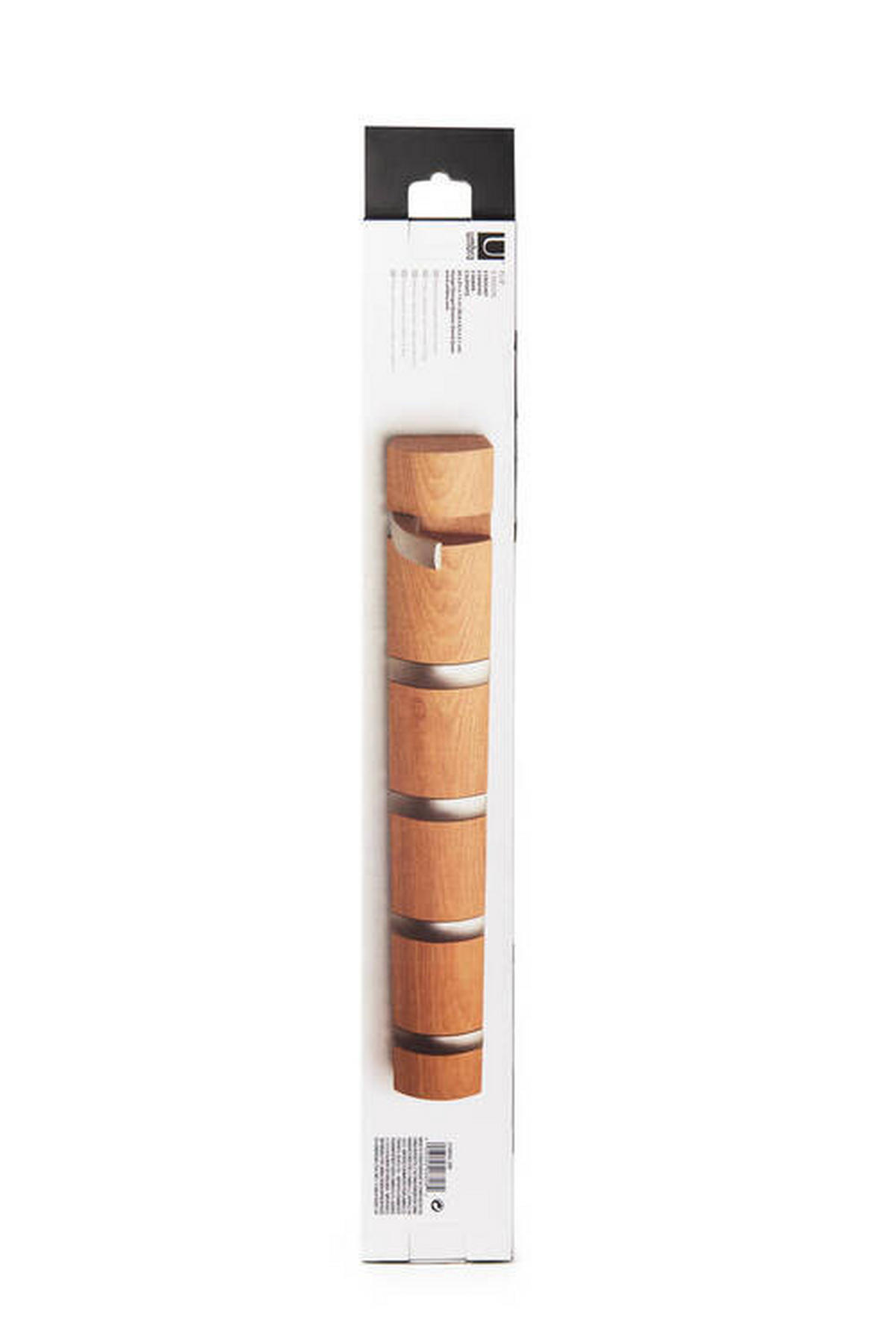 WANDGARDEROBE  in Esche Naturfarben, Nickelfarben  - Naturfarben/Nickelfarben, Basics, Holz/Metall (51/6/3cm) - Umbra