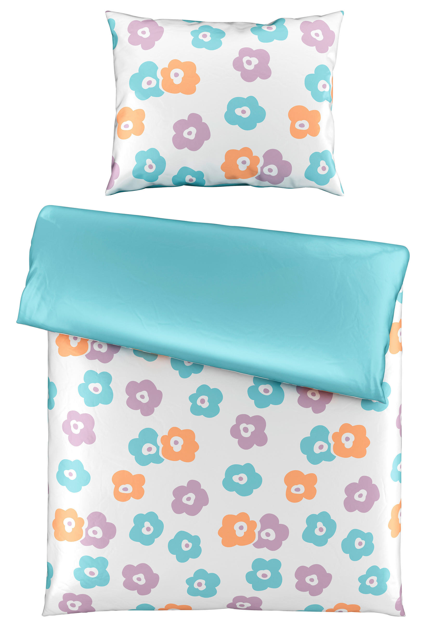BETTWÄSCHESET KASHMIRA Satin 160/210 cm  65 cm/100 cm  - Multicolor, Trend, Textil (160/210cm) - Esposa