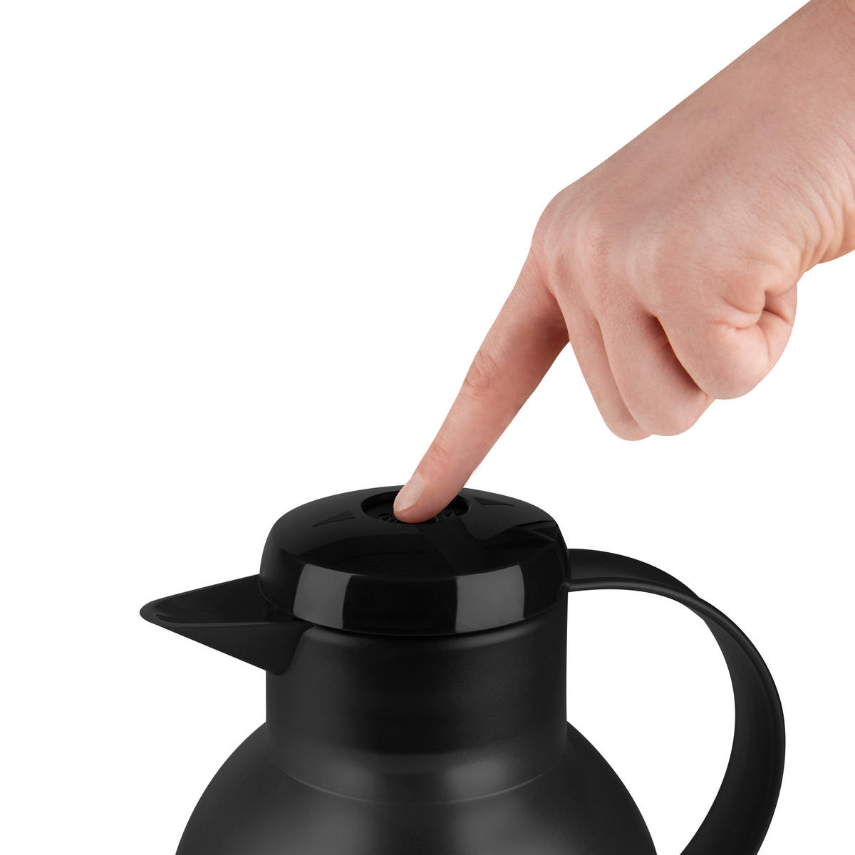 ISOLIERKANNE SAMBA 1 L  - Schwarz, Basics, Kunststoff (1l) - Emsa