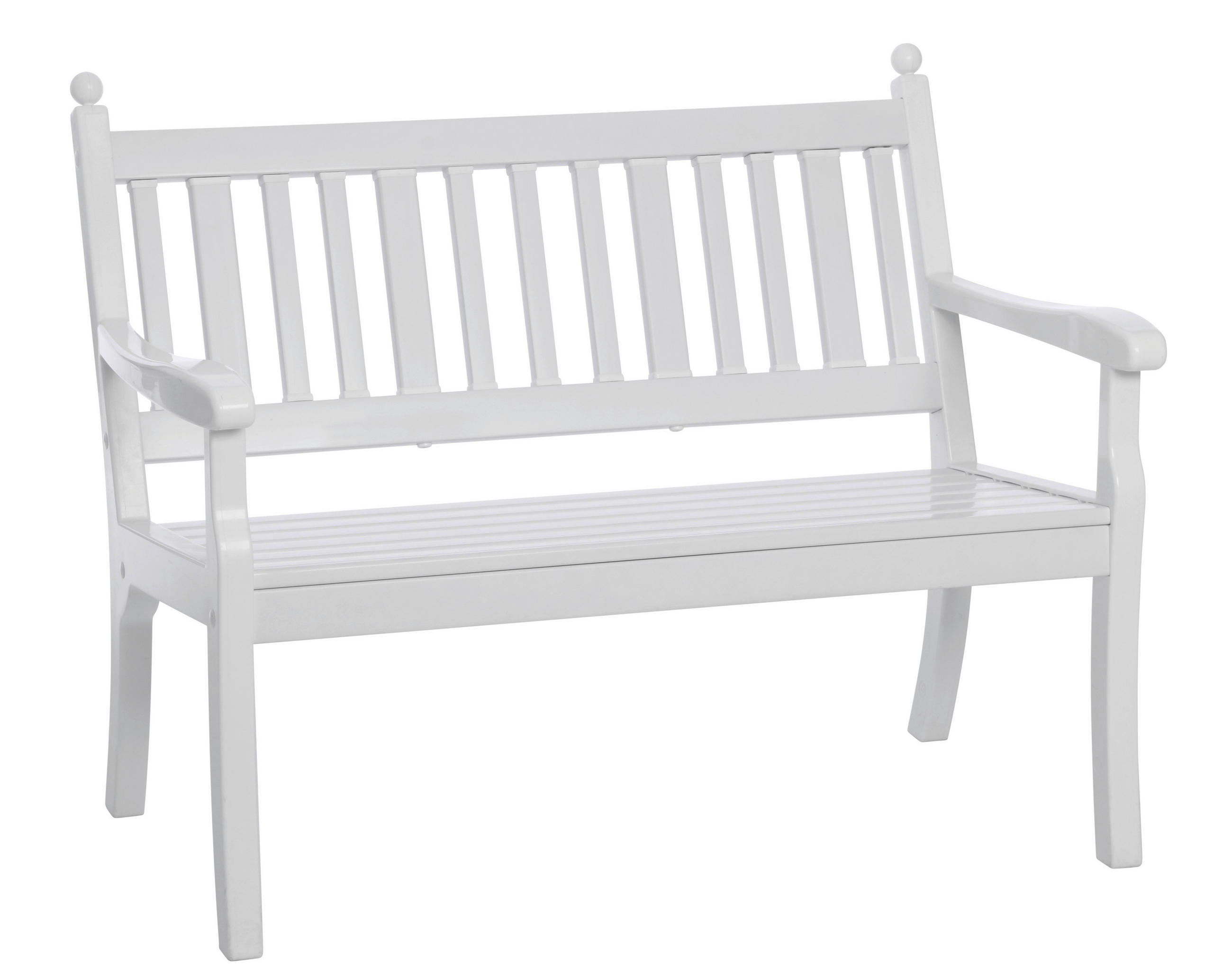 GARTENBANK 115/88/69 cm   - Weiß, Basics, Kunststoff (115/88/69cm) - Modante