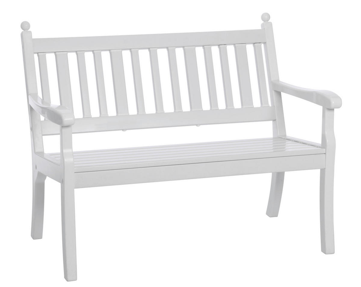 GARTENBANK 115/88/69 cm   - Weiß, Basics, Kunststoff (115/88/69cm) - Modante