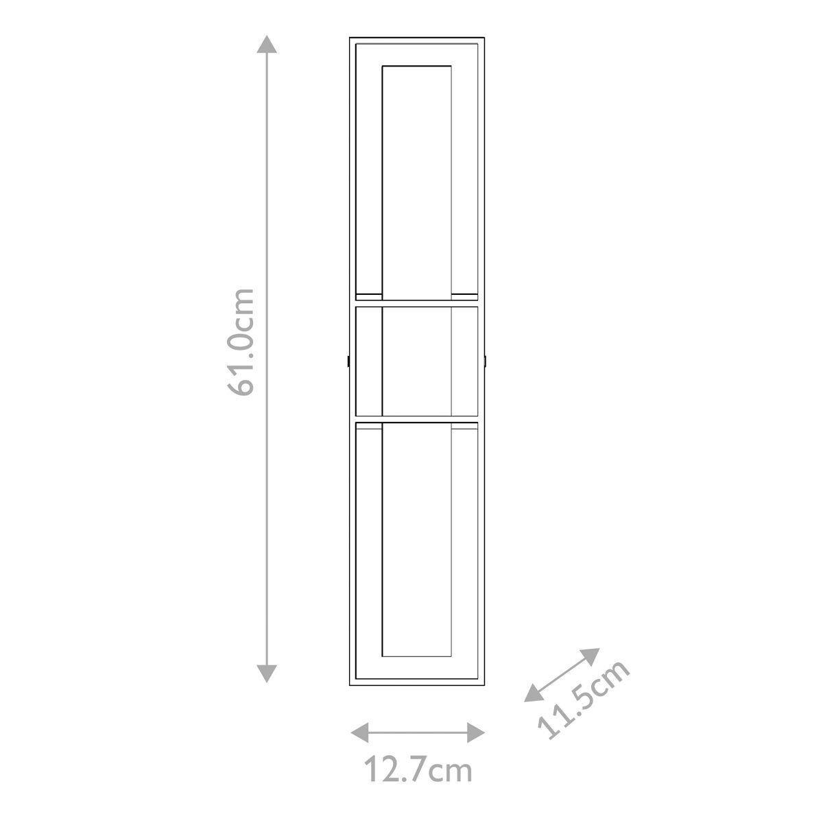 LED-WANDLEUCHTE - Goldfarben, Konventionell, Glas/Metall (61/12,7/11,5cm) - Elstead Lighting