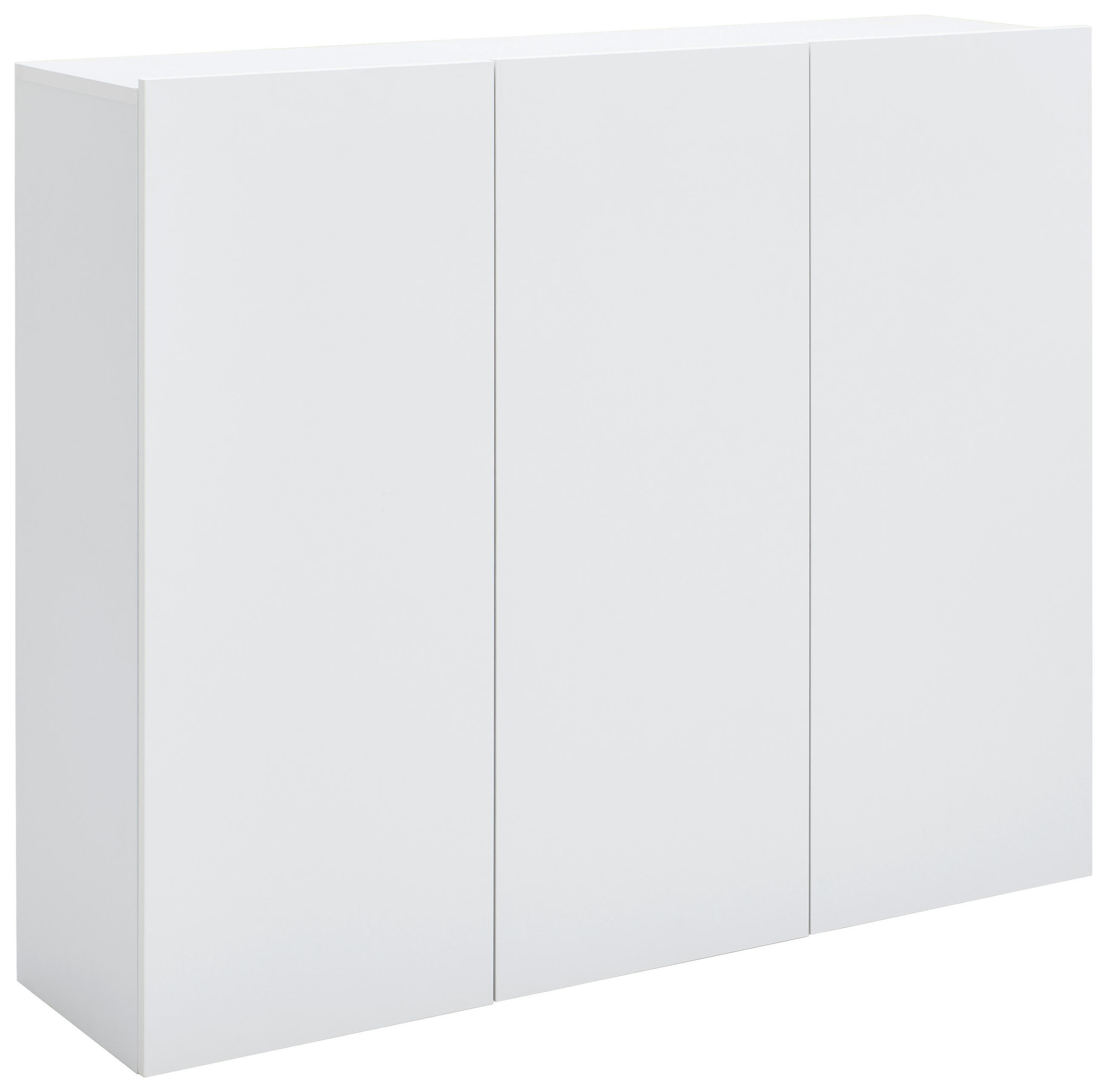 HÄNGESCHUHSCHRANK Weiß  - Weiß, Design, Holzwerkstoff (120/100/34cm) - Hom`in