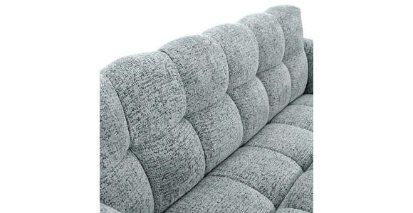 SITZBANK in Textil Mintgrün  - Schwarz/Mintgrün, Design, Textil/Metall (176/91/78cm) - Novel