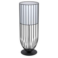 BORDSLAMPA Nosino 22/58 cm   - vit/svart, Design, metall/textil (22/58cm) - Eglo
