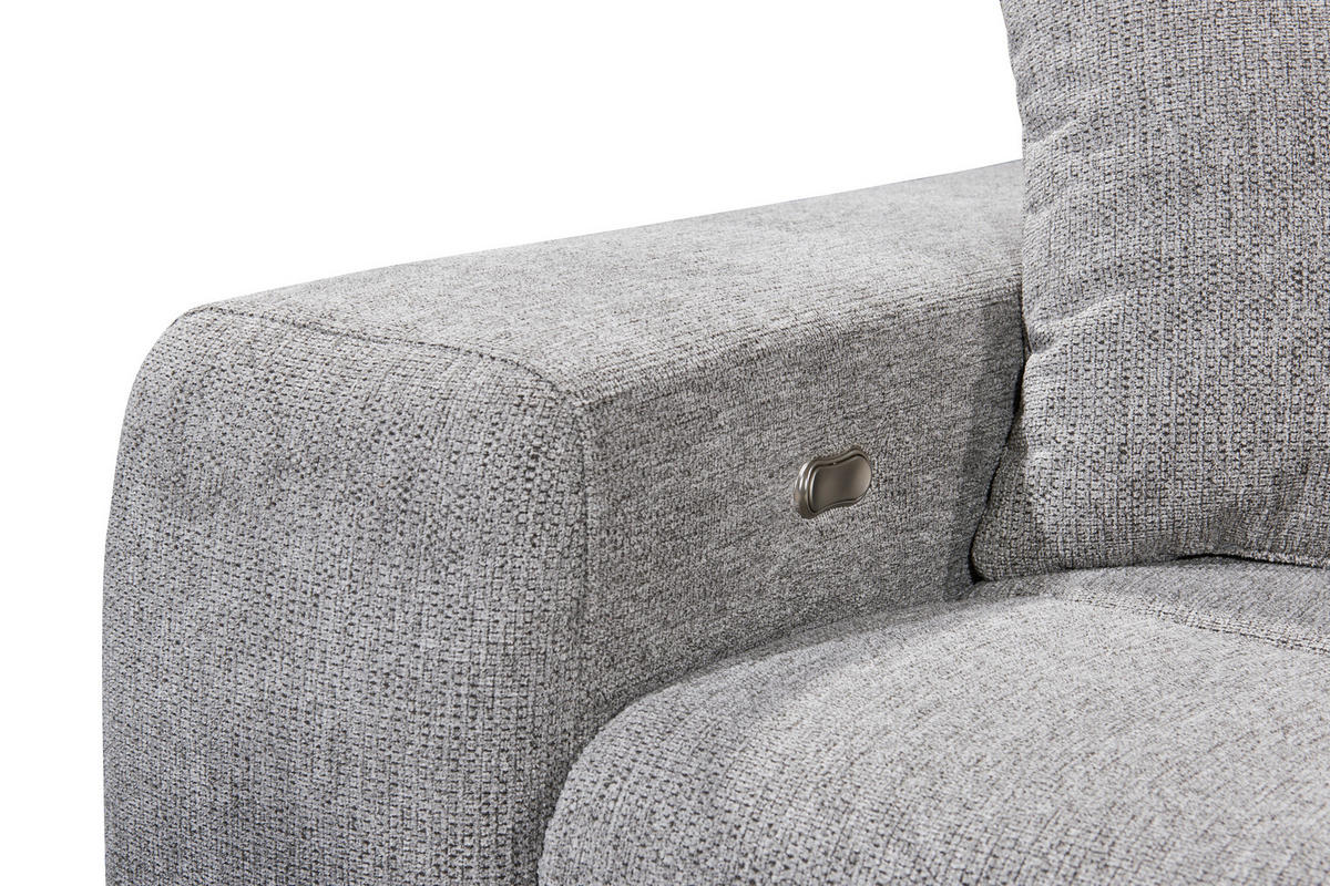 KUTNA GARNITURA tekstil  taupe   - crna/taupe, Konvencionalno, tekstil/plastika (268/172cm) - MID.YOU