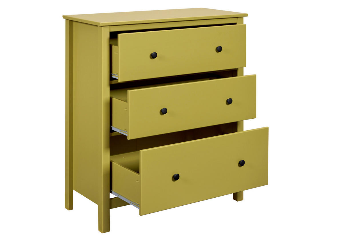 KOMODA  85/96/40 cm  zelena  - zelena/crna, Dizajnerski, metal/drvo (85/96/40cm)