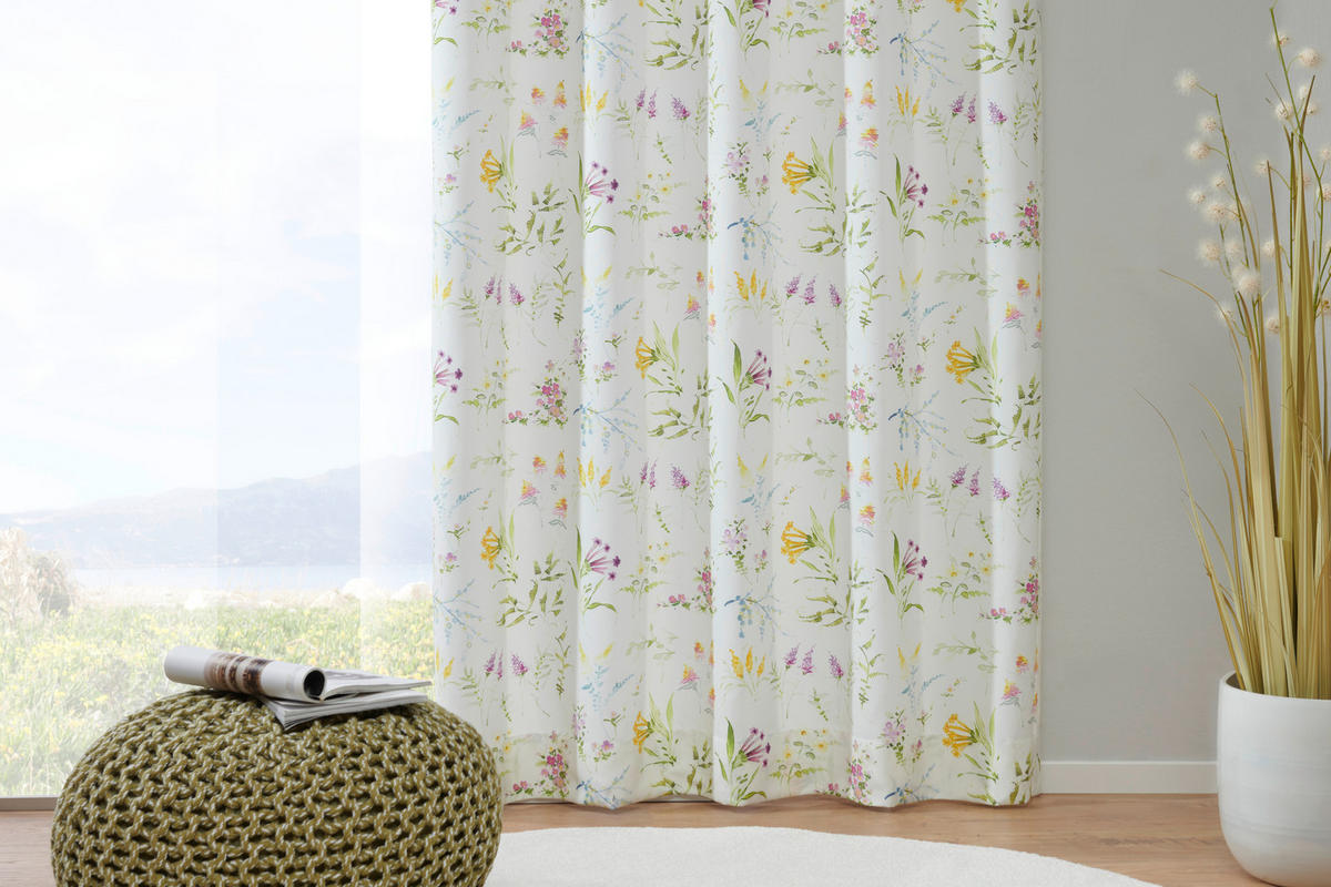 DEKOSTOFF per lfm blickdicht  - Multicolor, Trend, Textil (145cm) - Landscape