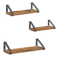 WANDREGAL Braun, Schwarz  - Schwarz/Braun, Basics, Holzwerkstoff (35/10/12cm) - Boxxx