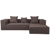 ECKSOFA in Cord Braun   - Braun, Design, Textil (270/60/100cm) - P & B