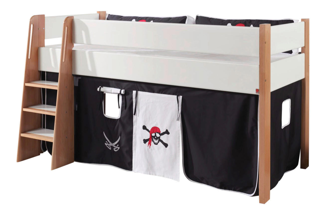 Perdeluță Decorativă - alb/negru, Design - MID.YOU