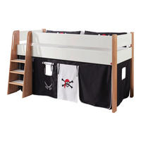 Perdeluță Decorativă - alb/negru, Design - MID.YOU