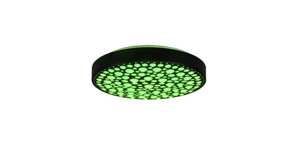 LED-DECKENLEUCHTE 40,5/9 cm - Schwarz, Basics, Kunststoff (40,5/9cm) - Novel