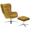 RELAXSESSEL Samt    - Gelb, Design (73/102/84cm) - MID.YOU