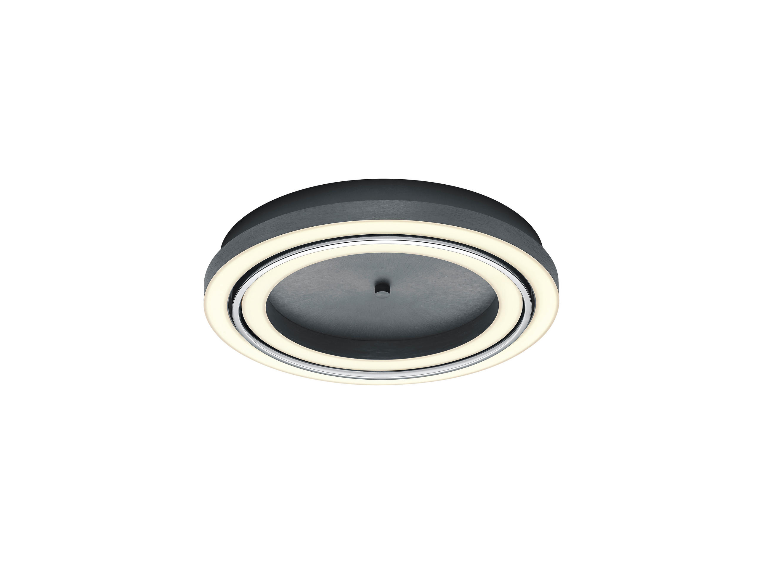 LED-DECKENLEUCHTE 50/7 cm   - Anthrazit, Basics, Metall (50/7cm) - elements by BANKAMP