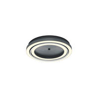 LED-DECKENLEUCHTE 50/7 cm   - Anthrazit, Basics, Metall (50/7cm) - elements by BANKAMP