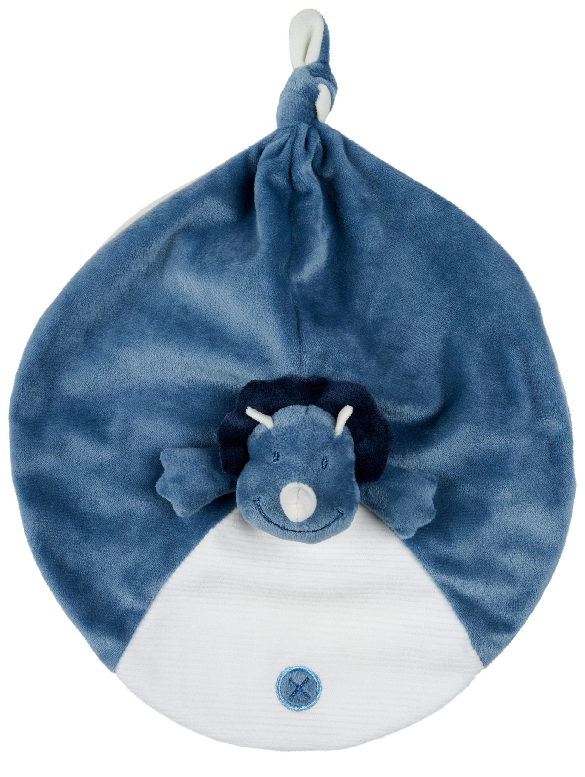 MAZLÍCÍ DEČKA - bílá/modrá, Trend, textil (27cm) - Patinio