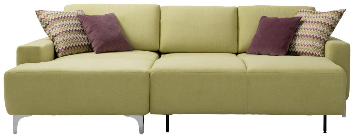 Freisteller von Sedda ECKSOFA Hellgrün Chenille.