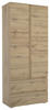 DREHTÜRENSCHRANK 2-türig Eichefarben  - Eichefarben, KONVENTIONELL, Holzwerkstoff (80/191/40cm) - MID.YOU