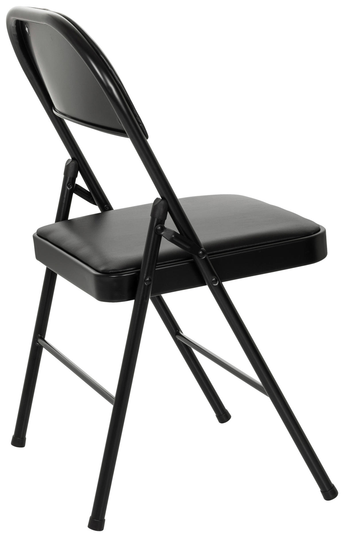 KLAPPSTUHL Schwarz  - Schwarz, MODERN, Kunststoff/Metall (46/78/45cm) - MID.YOU