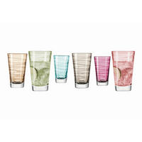 GLÄSERSET Vario  6-teilig  - Multicolor, Basics, Glas (24,4/13,7/16cm) - Leonardo