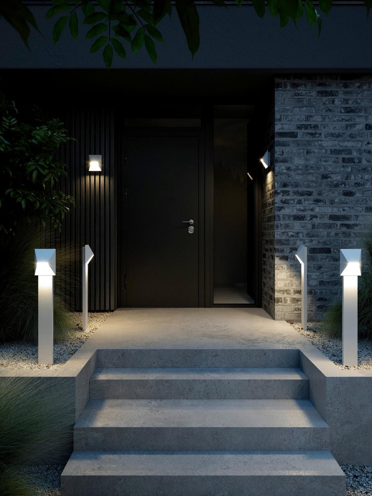 AUSSENWANDLEUCHTE Pontio 19/9/15 cm  - Weiß, Design, Metall (19/9/15cm) - Nordlux