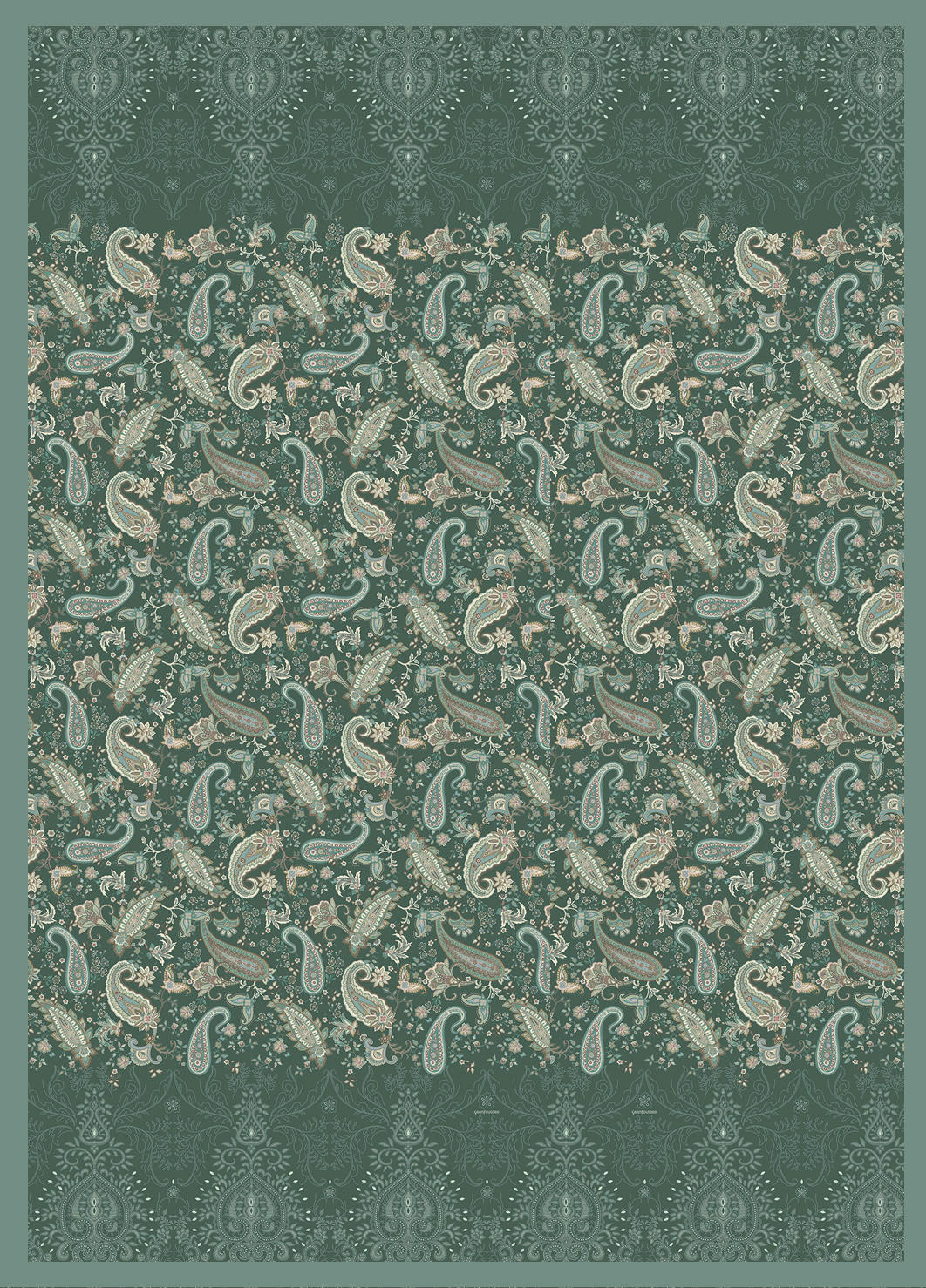 ODEJA  MONALISA  240/250 cm       zelena  - zelena, Design, tekstil (240/250cm) - Bassetti