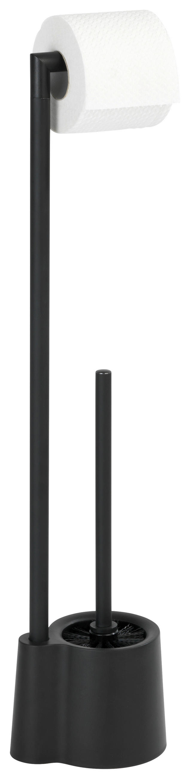 WC-BÜRSTENKOMBINATION in Metall, Kunststoff  Kunststoff   - Schwarz, KONVENTIONELL, Kunststoff/Metall (13/16/70cm) - Wenko