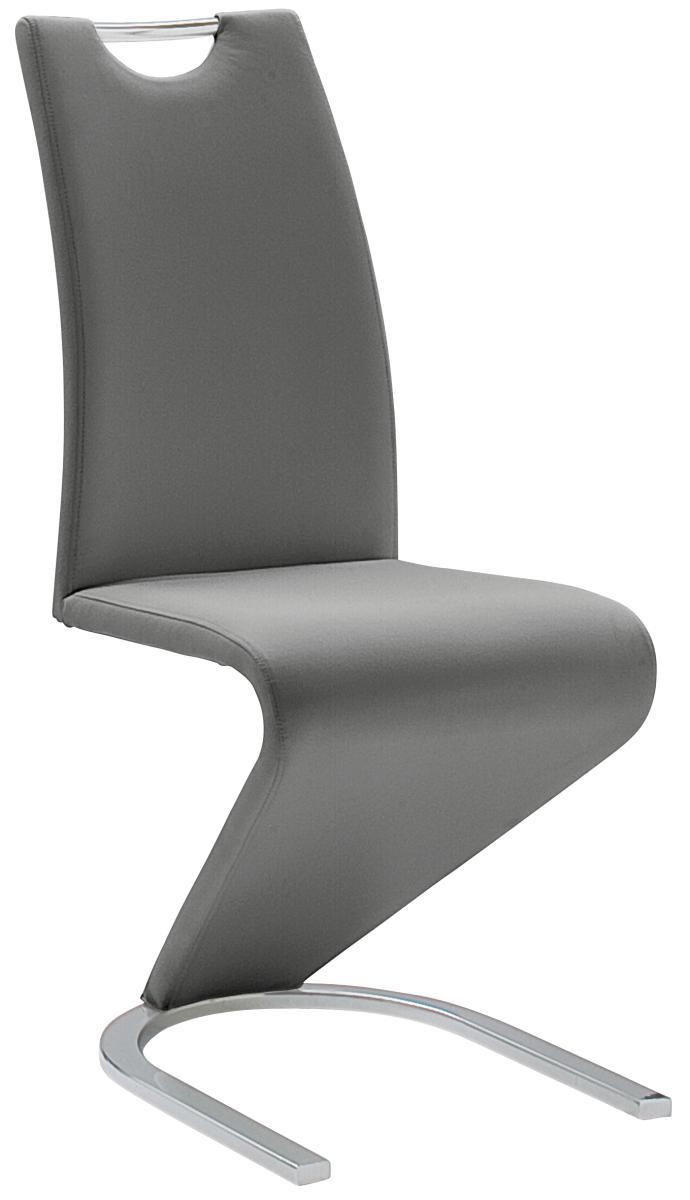 SVIKTSTOL i läderimitation  - kromfärg/grå, Design, metall/textil (45/102/62cm) - Best Price