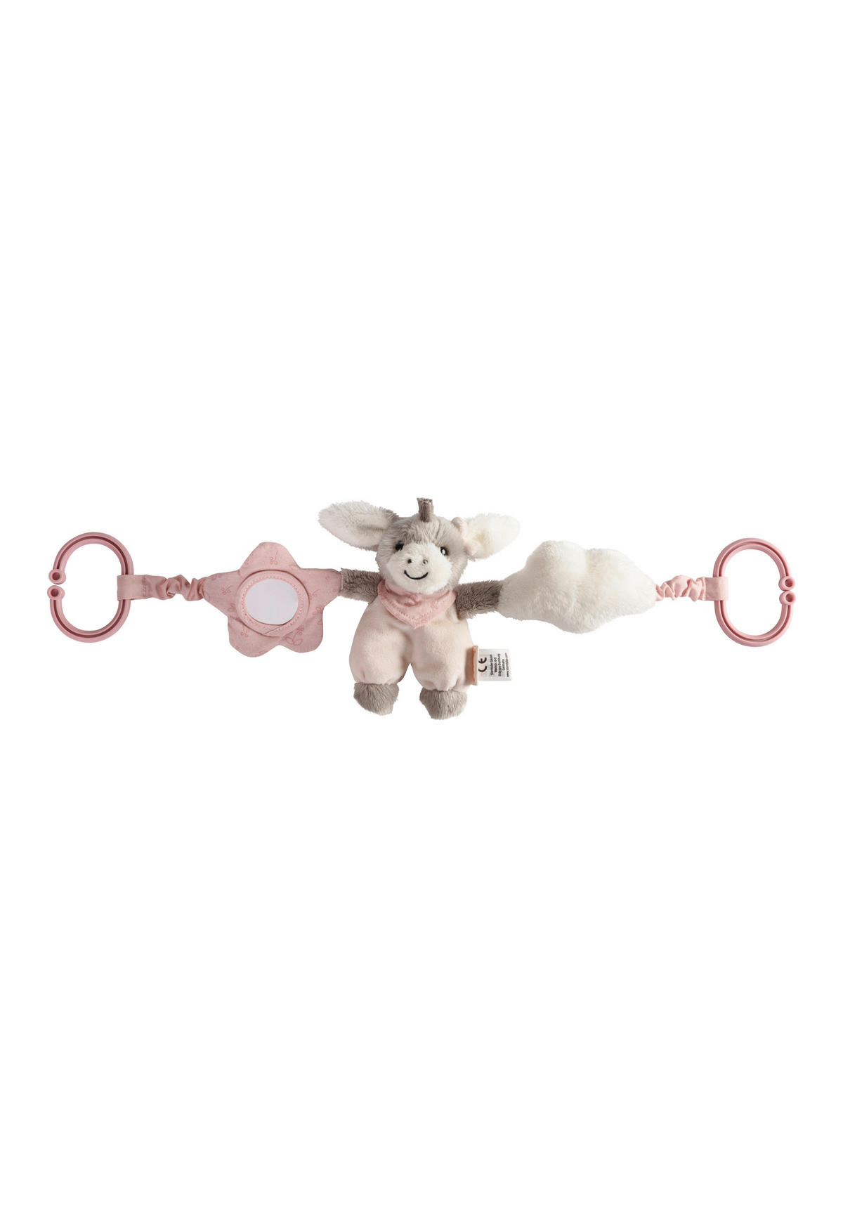 KINDERWAGENKETTE Emmi Girl  - Hellrosa, Basics, Textil (50/14/6cm) - Sterntaler