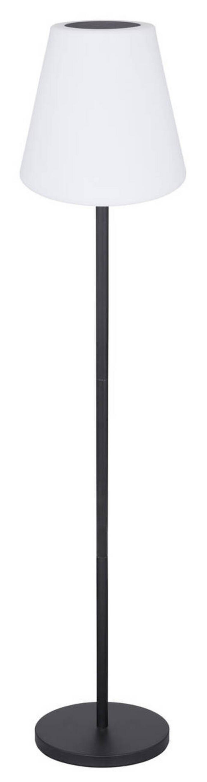 SOLARLEUCHTE 34/150 cm   - Opal/Schwarz, Basics, Kunststoff/Metall (34/150cm) - Globo