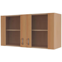 KÜCHENOBERSCHRANK 100/54/32 cm  in Buchefarben  - Edelstahlfarben/Buchefarben, MODERN, Holzwerkstoff/Kunststoff (100/54/32cm) - FlexWell