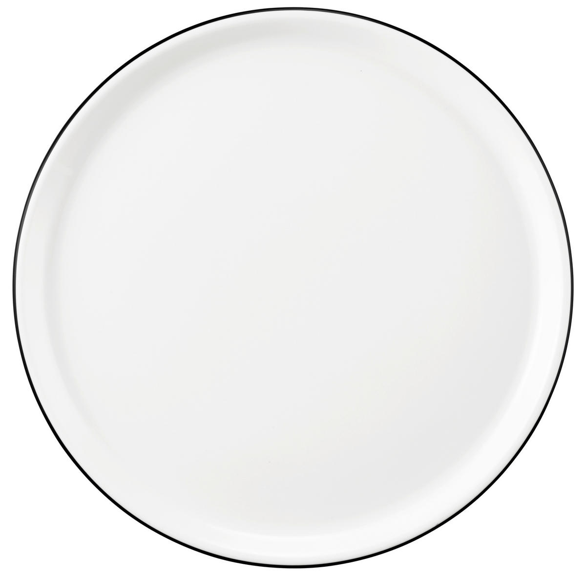 PIZZATELLER Porzellan Modern Life Black line  - Schwarz/Weiß, KONVENTIONELL, Keramik (30cm) - Seltmann Weiden