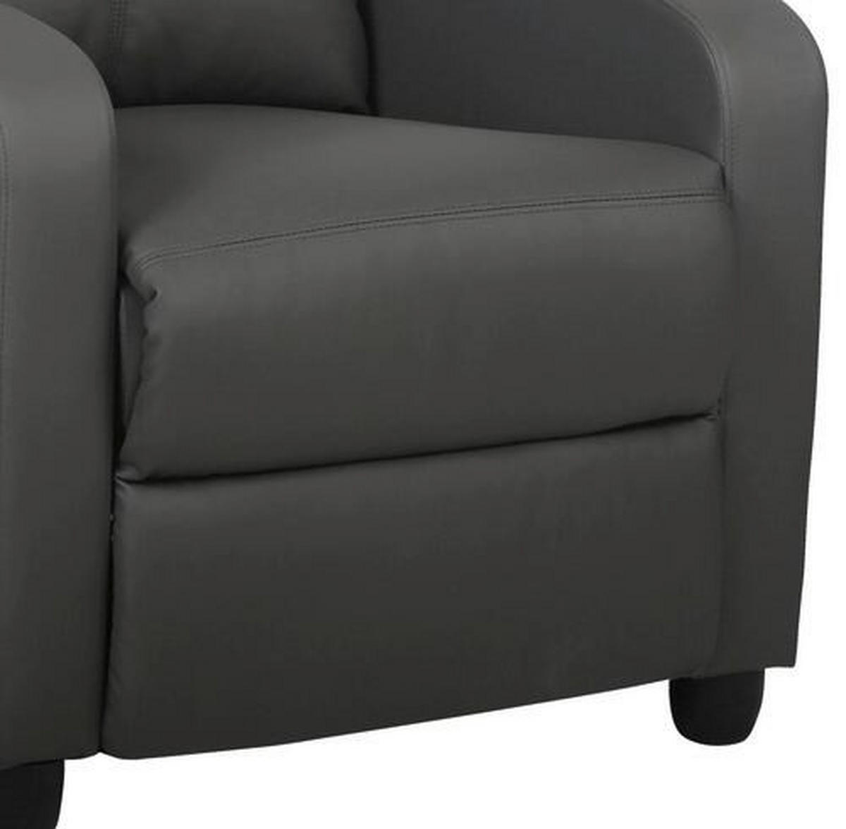 FOTELJA ZA GLEDANJE TELEVIZORA 69/75-100,5/87-157 cm , siva  - siva/crna, Moderno, tekstil (69/75-100,5/87-157cm) - Ti'me