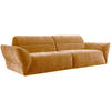 BIGSOFA in Chenille Gelb  - Gelb/Schwarz, Konventionell, Kunststoff/Textil (300/91/116cm) - Sit & More