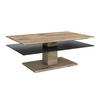 COUCHTISCH in Holz, Glas 120/75/46 cm  - Eichefarben/Anthrazit, Design, Glas/Holz (120/75/46cm) - Voglauer