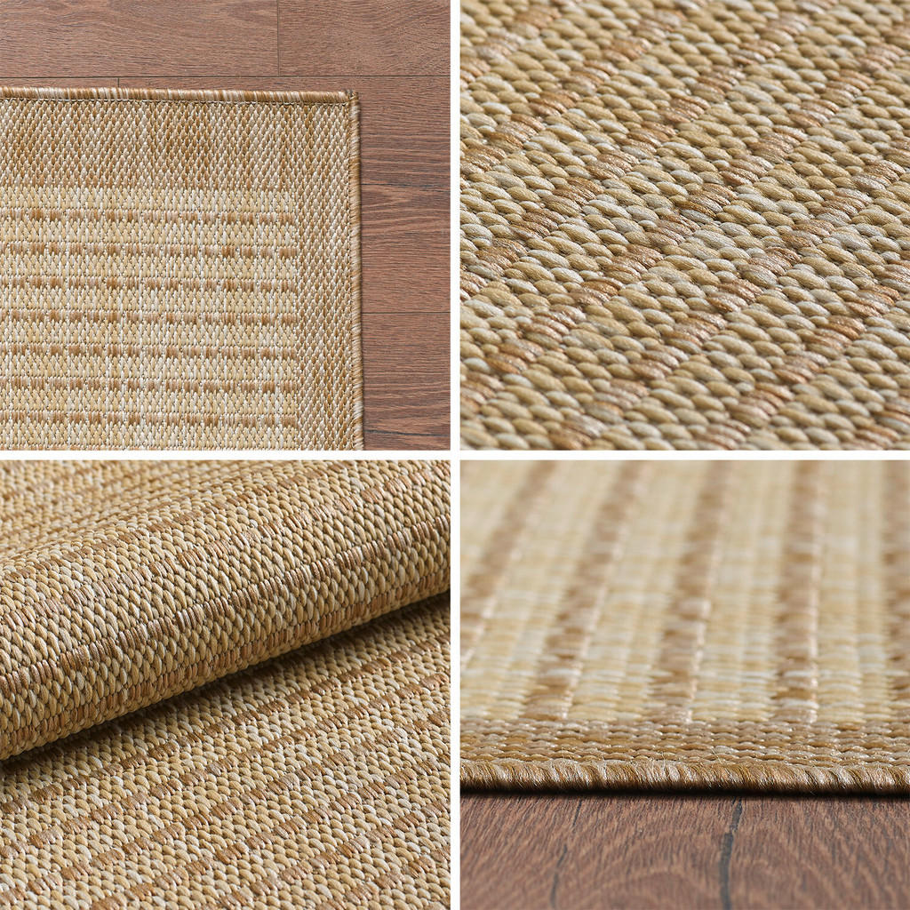 Thumbnail - Novel Outdoorteppich Giza, Beige, Textil, Uni, rechteckig, 120x170 cm, Oeko-Tex® Standard 100, pflegeleicht, Teppiche & ...